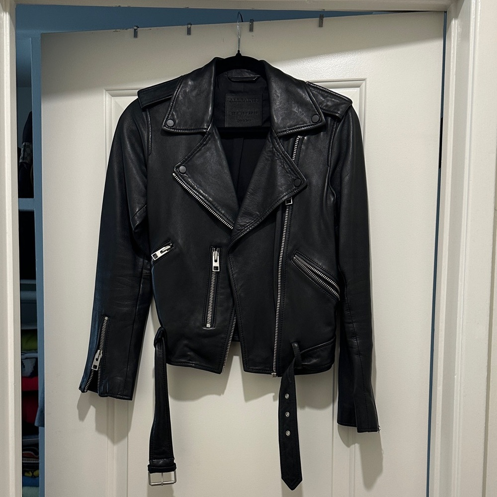 AllSaints Balfern Leather Biker Jacket